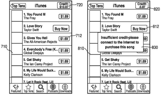 itunes_offline_purchase_patent