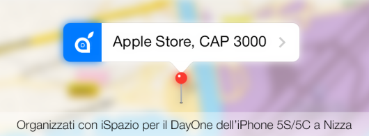 nizza mappa evento apple iphone 5s