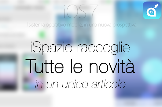 novità ios7 ispazio