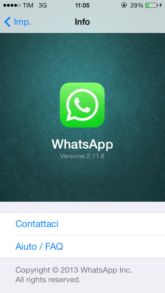 whatsapp 2.11.6 ispazio