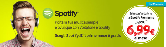 vodafone ispazio spotify