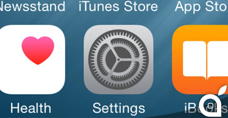 impostazioni ios 8