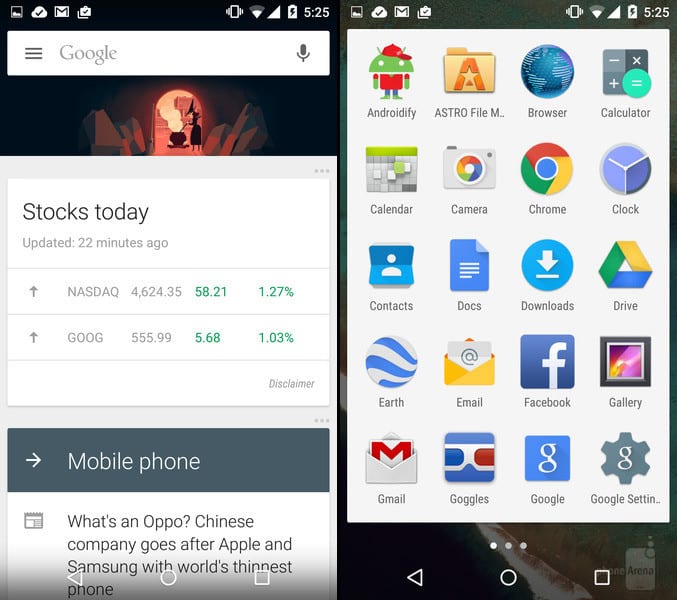 Google-Now-and-Androids-app-drawer