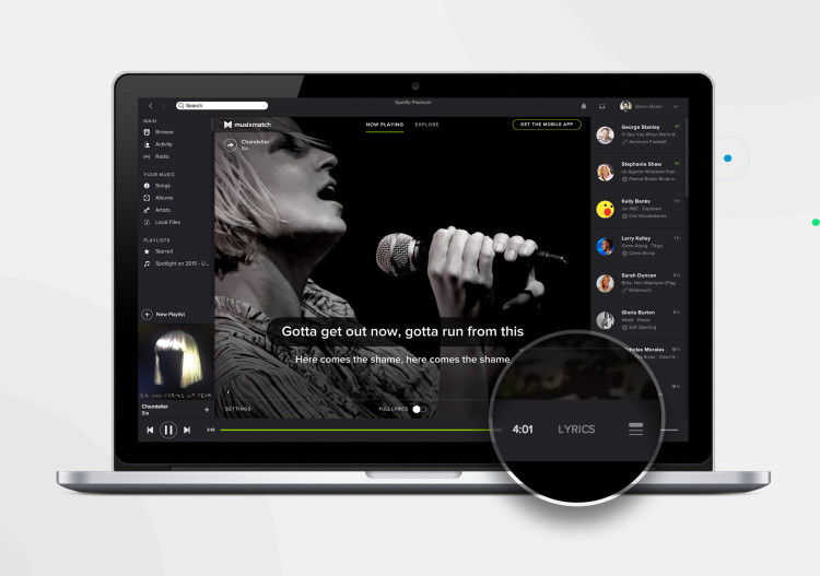 Musixmatch Integration Sia