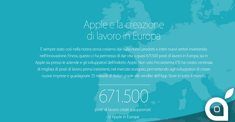 apple lavoro europa