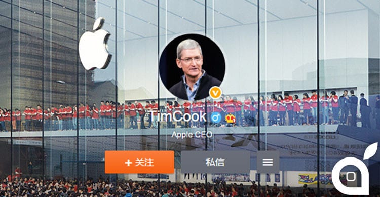 tim cook weibo cina