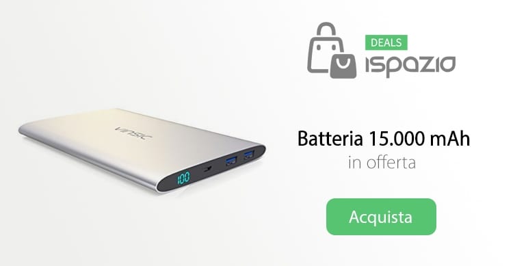 batteria esterna 15.000 mah deals ispazio