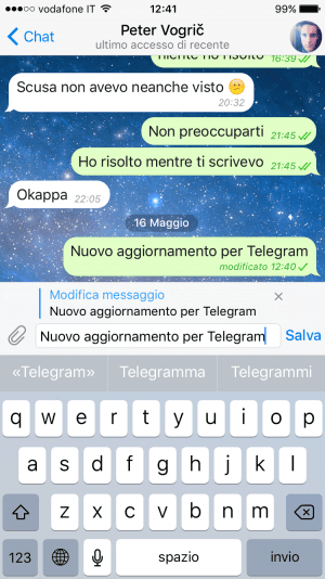 Modifica Messaggi Telegram 