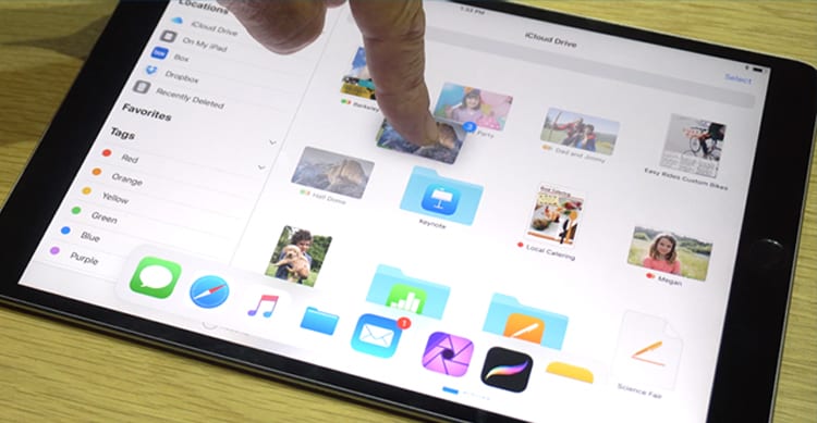 drag drop ipad ios 11