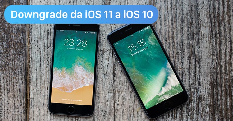 downgrade ios 11 a ios 10