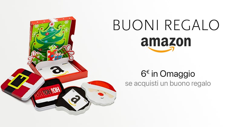 Amazon Regala 6€ Di Buono Sconto A Chi Acquista Un Buono Regalo Di 30 ...