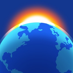 Icona dell'applicazione Living Earth - Clock & Weather disponibile su App Store