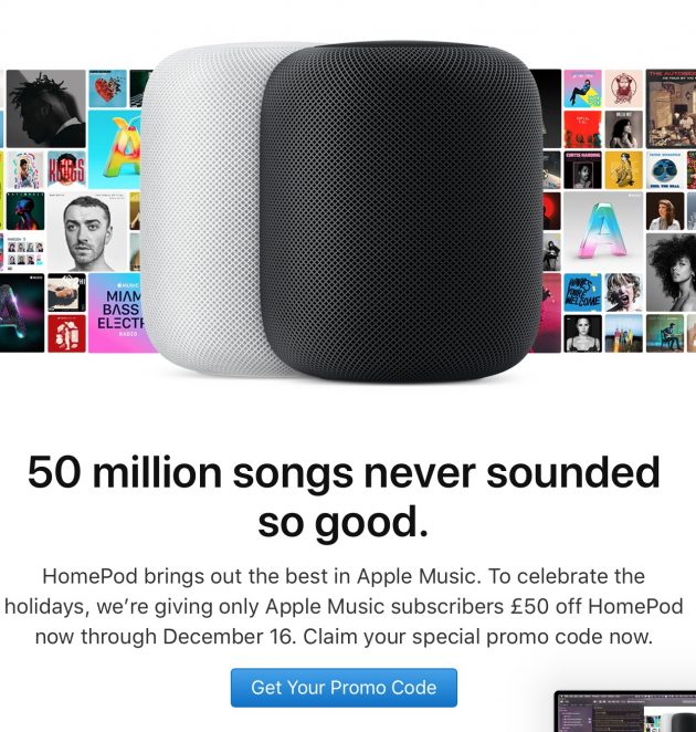 homepod email sconto