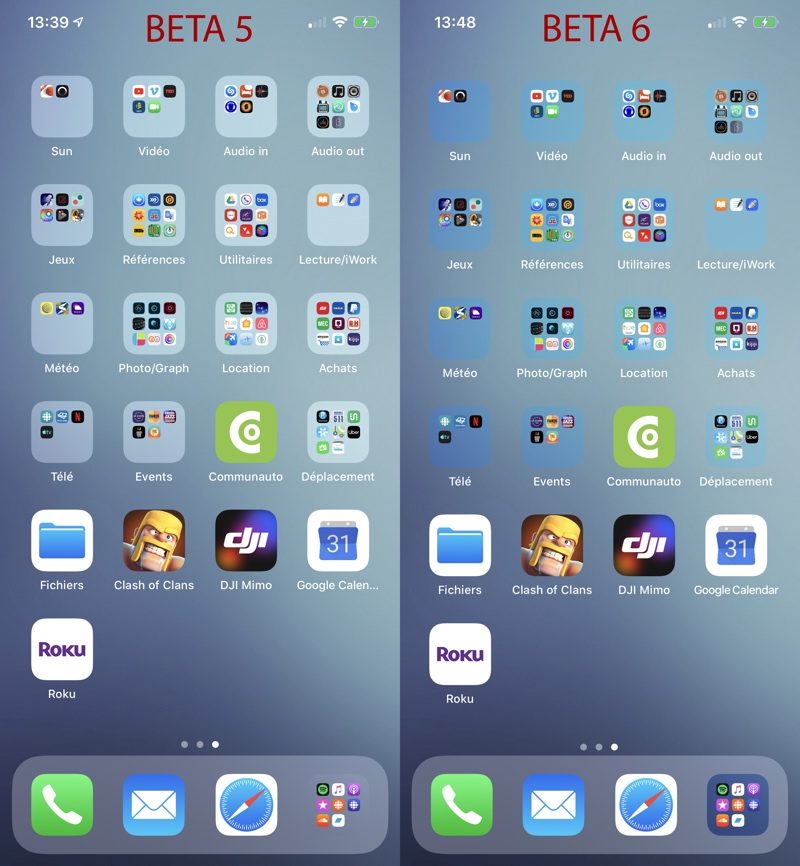 cartelle iOS 13 beta 6