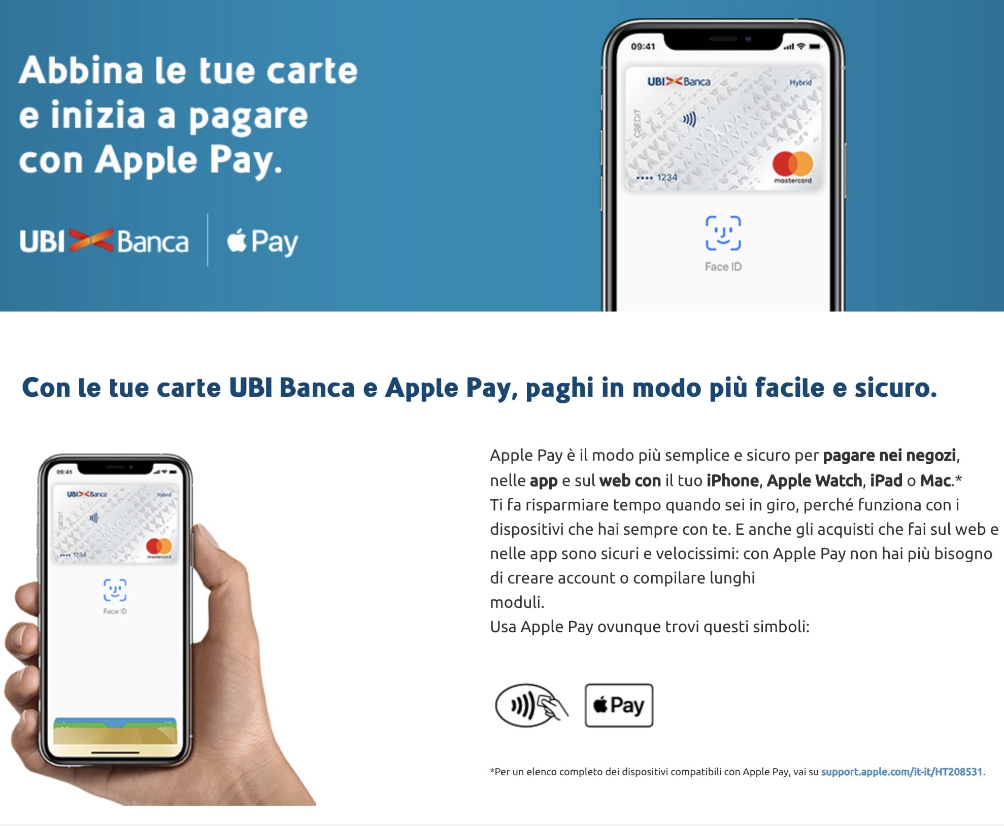 Ubi Banca Apple Pay