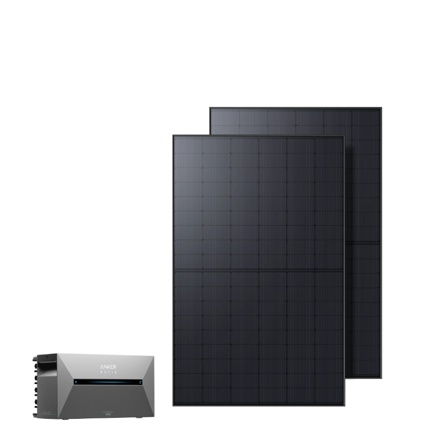 Immagine di Solarbank 2 E1600 Pro + 2 pannelli solari da 435W Bifacciale (870W)