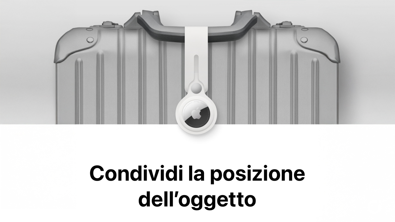 condividi posizione oggetto airtag dov e ios 18.2