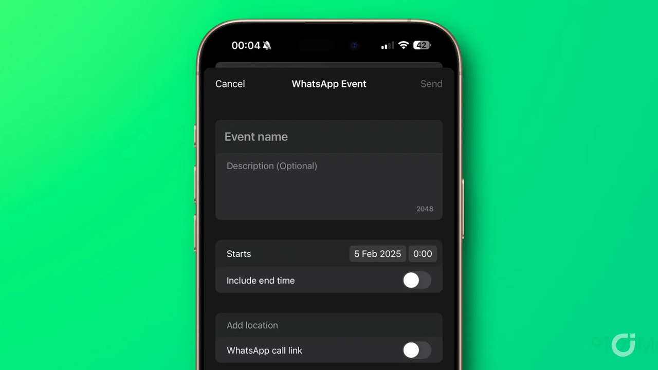 WhatsApp permetterà presto di creare eventi anche nelle chat private